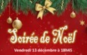 Soirée de Noël le 13 décembre