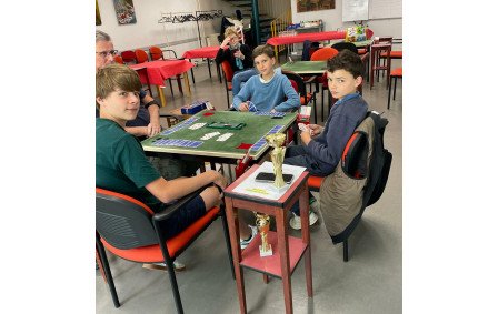 A l'entraînement.